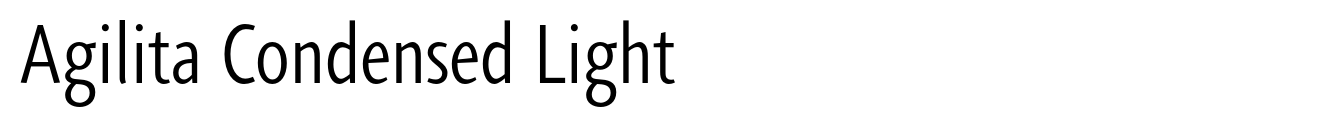 Agilita Condensed Light image